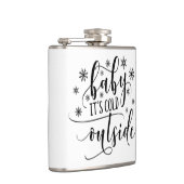 Flasques Bébé son froid dehors noir blanc calligraphie (Droite)