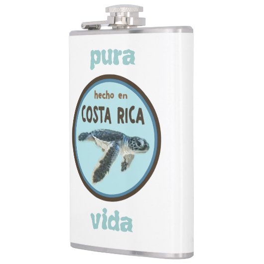 Flasques Bébé Tortue de mer, Costa Rica, Pura Vida Flask (Gauche)