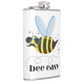 Flasques Bee caractère avec mustache lunettes de soleil Bee (Droite)