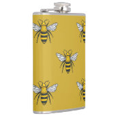 Flasques Bee Haven : Motif jaune Vintage (Droite)