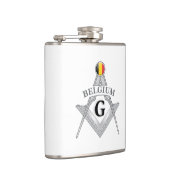 Flasques Belgium freemasonry sign (Droite)