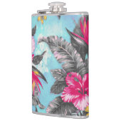 Flasques Belle aquarelle tropicale à peinture florale (Gauche)