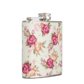 Flasques Belle couleur motif pivoine sur vert (Droite)