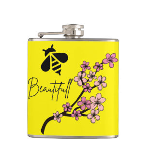 Flasques belle fiole d'abeille
