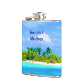 Flasques Belle île tropicale aux Maldives (Gauche)