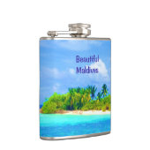 Flasques Belle île tropicale aux Maldives (Droite)