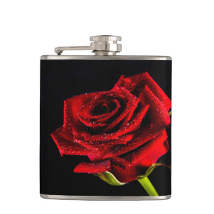 Flasques Belle rose rouge