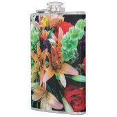 Flasques Belles Fleurs Jeter Oreiller (Gauche)