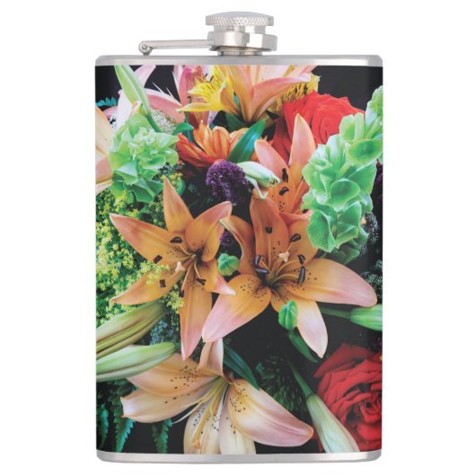 Flasques Belles Fleurs Jeter Oreiller (Devant)