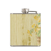 Flasques Belles jonquilles colorées personnalisées (Dos)