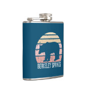 Flasques Berkeley Springs West Virginia Retro Bear (Droite)