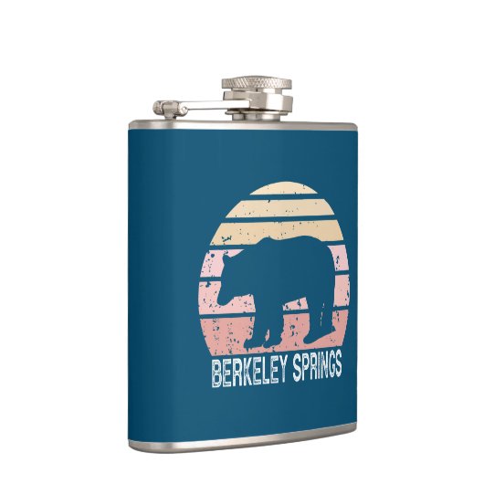 Flasques Berkeley Springs West Virginia Retro Bear (Droite)