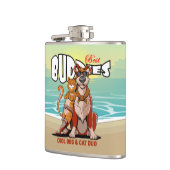 Flasques Best Buddy | Vinyl Wrapped Flask (Gauche)