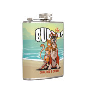 Flasques Best Buddy | Vinyl Wrapped Flask (Droite)