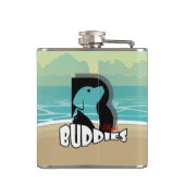 Flasques Best Buddy | Vinyl Wrapped Flask (Dos)