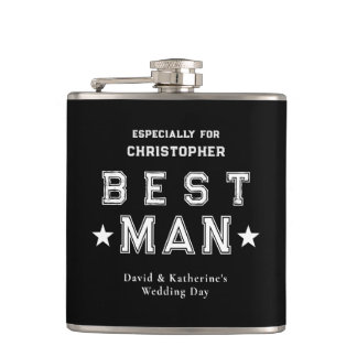 Flasques Best Man Appreciation Gift Black