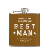 Flasques Best Man Appreciation Gift Brown (Devant)