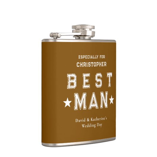 Flasques Best Man Appreciation Gift Brown (Droite)