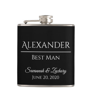 Flasques Best Man Liquor Flask Wedding Favor Cadeau Cadeau