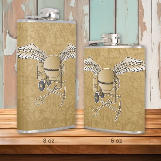 Flasques Bétonnière beige