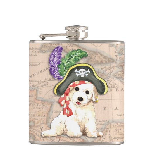 Flasques Bichon Frise Pirate (Devant)