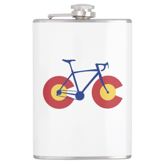 Flasques Bicyclette Drapeau du Colorado (Devant)