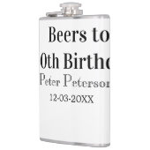 Flasques Bière jusqu'à la date nom anniversaire 30 ans homm (Gauche)