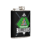Flasques Billard personnalisé NOM Cue Rack Pool Room (Droite)