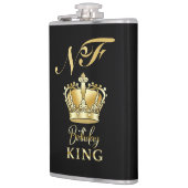 Flasques Birthday King Gold Crown Royal Monogram Luxury (Gauche)