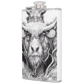 Flasques Bison Buffalo Animal Wild Nature Ligne d'illustrat (Gauche)