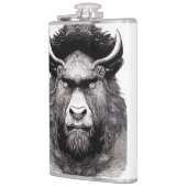 Flasques Bison Buffalo Animal Wild Nature Ligne d'illustrat (Gauche)