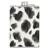 Flasques Black and White Cow Print Pattern (Dos)