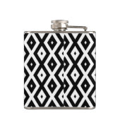 Flasques Black and white diamond pattern (Dos)