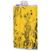 Flasques Black and Yellow Paint Splashes (Gauche)