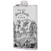 Flasques Black Death Dancing Skeletons gothique Macabre (Gauche)