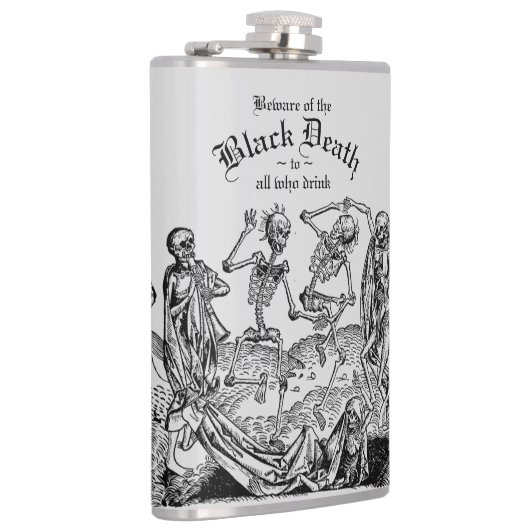 Flasques Black Death Dancing Skeletons gothique Macabre (Droite)