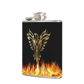 Flasques Black Gold Phoenix Flames 6 oz. (Gauche)