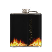 Flasques Black Gold Phoenix Flames 6 oz. (Dos)