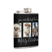 Flasques Black Joyeux Noël Meilleur Papa Jamais Photo Colla (Droite)