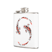 Flasques Black & Red Japanese Koi Fish Artistic (Gauche)