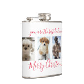 Flasques Blanc Joyeux Noël Meilleur papa Jamais Photo (Droite)