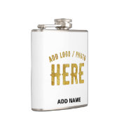 FLASQUES BLANC PERSONNALISABLE MODERNE ET DE STYLE, MARQUE  (Droite)