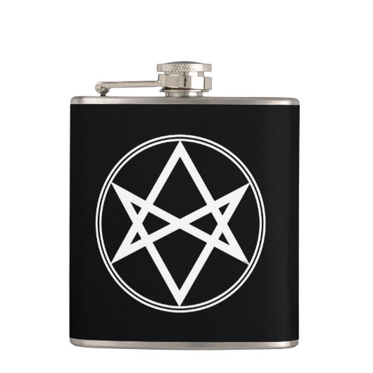 Flasques Blanc unicursale de Hexagram de Falln (Devant)