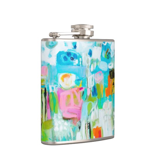 Flasques Bleu Abstrait (Droite)