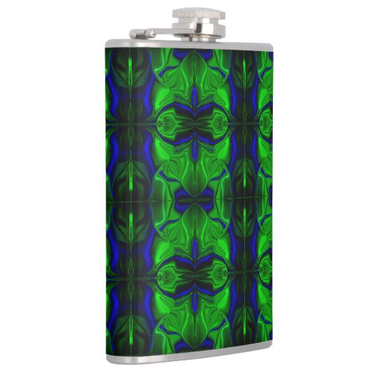 Flasques Bleu avec des traits 'flottants' entrelacés (Droite)