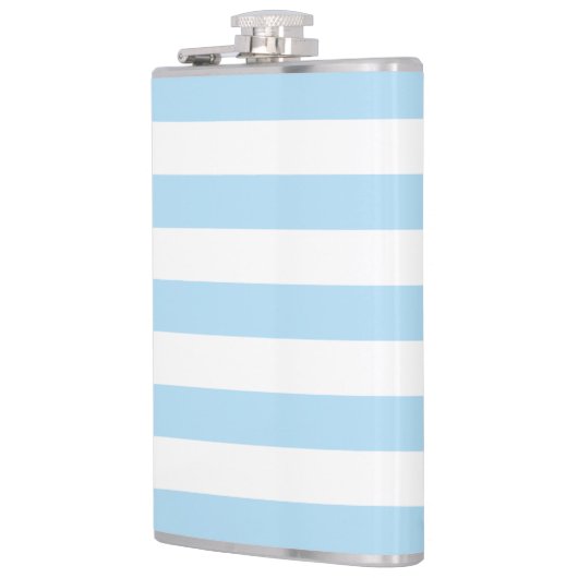 Flasques Bleu, Blancs, Motif rayé (Gauche)