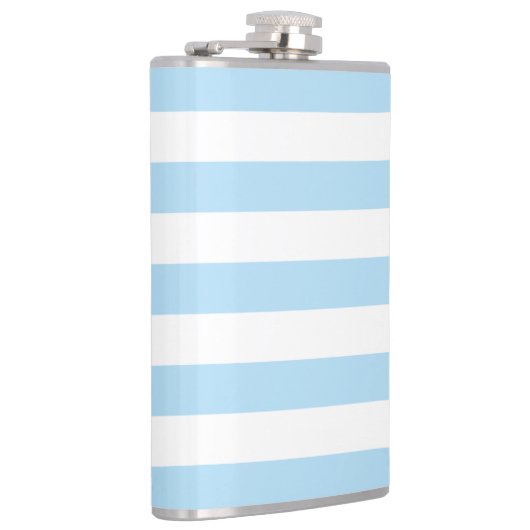 Flasques Bleu, Blancs, Motif rayé (Droite)