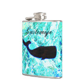 Flasques bleu de natation de baleine noire (Gauche)