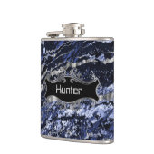 Flasques Bleu et argent de saphir (Gauche)