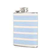 Flasques Bleu et beige cinq rayures motif (Gauche)